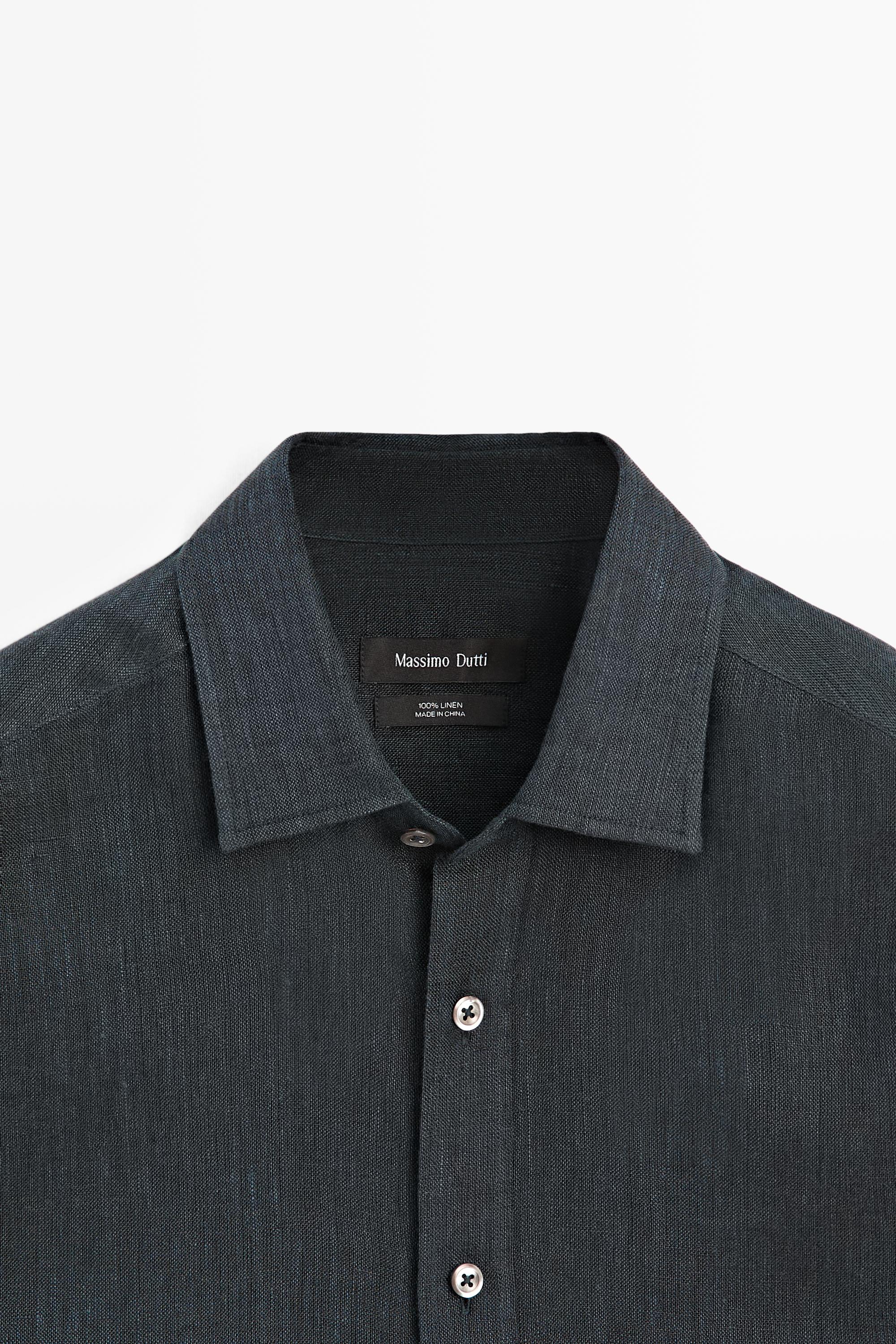 Chemise regular fit 100 % lin